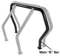 Go Rhino Bed Bar Component - B Main Bar | Mild Steel, Black | 90002B