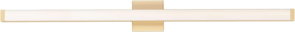 Maxim Lighting Spec Vanity 48' 1-Light Bath Vanity Light | Gold Aluminum Finish | White Pmma Acrylic Shade | Contemporary Indoor Light Fixture | Ideal for Bathrooms & Powder Rooms | 52008GLD