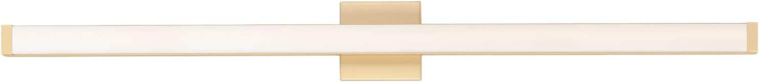Maxim Lighting Spec Vanity 48' 1-Light Bath Vanity Light | Gold Aluminum Finish | White Pmma Acrylic Shade | Contemporary Indoor Light Fixture | Ideal for Bathrooms & Powder Rooms | 52008GLD