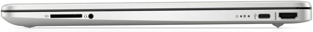 HP 15.6 HD Touchscreen Laptop, AMD 8-Core Ryzen 7 5700U, 12GB DDR4 RAM, 512GB SSD, AMD Radeon Graphics, Wi‑Fi 6, Bluetooth 5.2, Windows 11 Home, Silver, Bundle with USB Hub + USB Light