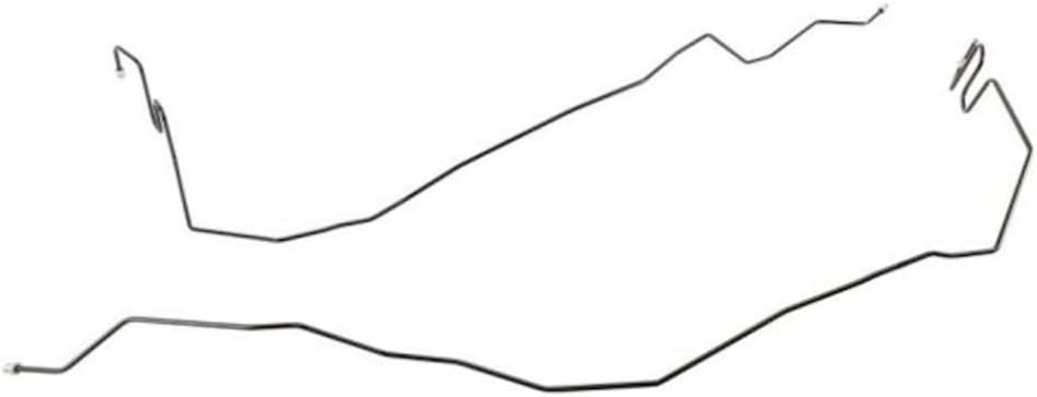 KarParts360 For Chevy Silverado 2500 2003 2004 Hydraulic Brake Line Kit | Steel Line | 0.5 inches Line Fitting Diameter | Flare Line Fitting | 122.49 inches / 3,111.24 millimeters Line Length