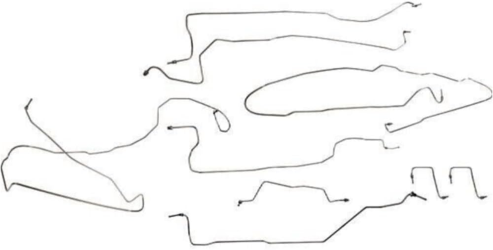 ZSYXGTAL Brake Line Kit for Chevy for Silverado 1500 2003-2005,for GMC for Sierra 1500 2003-2005 Truck (Stainless Steel) 22932587 919-101