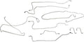 Brake Line Kit for Chevy for Silverado 1500 2003-2005,for GMC for Sierra 1500 2003-2005 Truck (Stainless Steel) 22932587 919-101