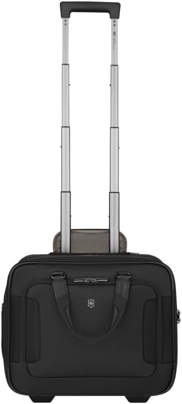 Victorinox Werks Traveler 7.0, Wheeled Briefcase, 2-Wheel Briefcase with 15.6' Laptop and 11'' Tablet Compartment, Black