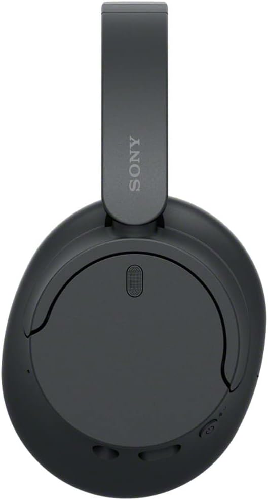 Sony WH-CH720N Wireless Noise Cancelling Headphone, Black Bundle with Wood Headphone Display Stand Secure Tabletop Holder/Gaming Headset Hanger