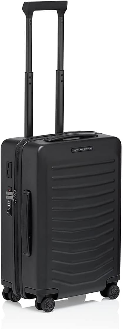 Bric's PORSCHE DESIGN 21' Spinner Carry-On Luggage - Roadster Travel Suitcase with Wheels for Men and Women - Black Matte