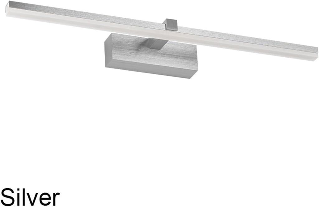Interior Wall Light 41cm 51cm Waterproof Bathroom Light AC90-260V Wall Lighting Fixture Wall Lamp Inside Black White Silver Gold(Cool White,Silver_8W (41CM))