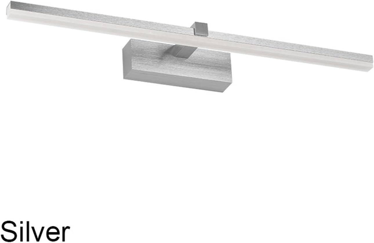 Interior Wall Light 41cm 51cm Waterproof Bathroom Light AC90-260V Wall Lighting Fixture Wall Lamp Inside Black White Silver Gold(Cool White,Silver_8W (41CM))