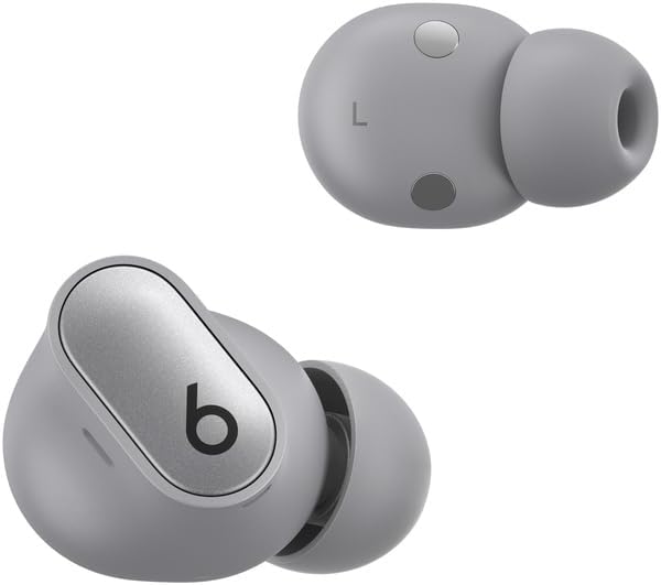 Beats Studio Buds + | True Wireless Noise Cancelling Earbuds, Built-in Microphone, Sweat Resistant, Spatial Audio - Cosmic Silver (Renewed)
