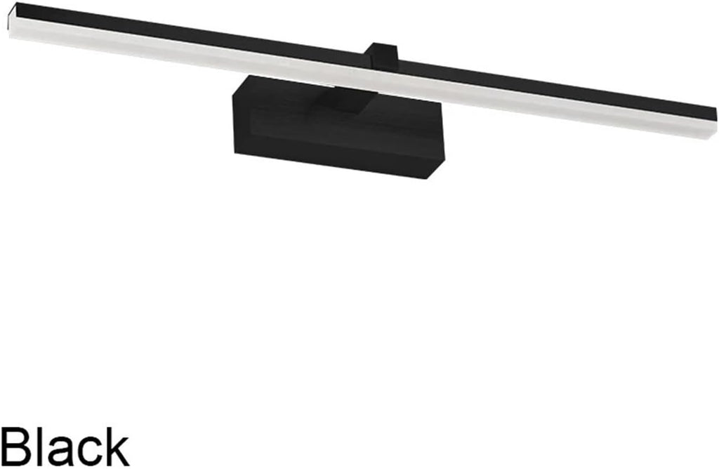 Interior Wall Light 41cm 51cm Waterproof Bathroom Light AC90-260V Wall Lighting Fixture Wall Lamp Inside Black White Silver Gold(Cool White,Black_8W (41CM))