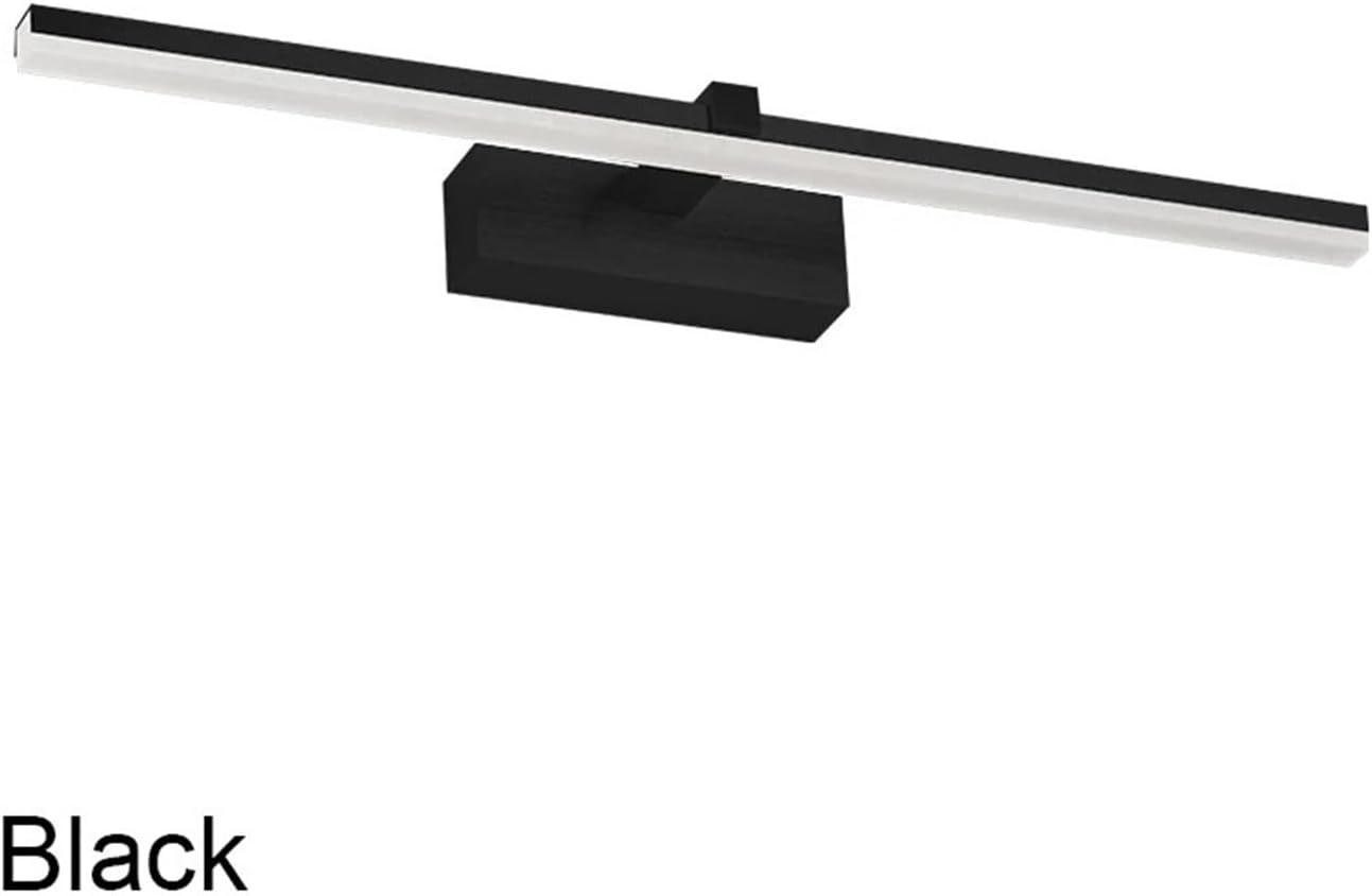 Interior Wall Light 41cm 51cm Waterproof Bathroom Light AC90-260V Wall Lighting Fixture Wall Lamp Inside Black White Silver Gold(Cool White,Black_8W (41CM))