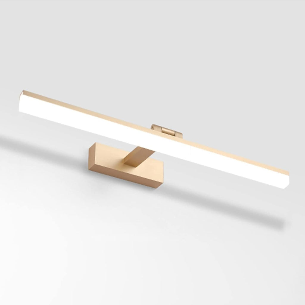 Modern 12W LED Vanity Light, 20Inch Wall Mounted Mirror Vanity Lighting Adjustable Wall Lights Fixtures for Bathroom Cupboard,Silver,Warm White(Gold,Cool White)