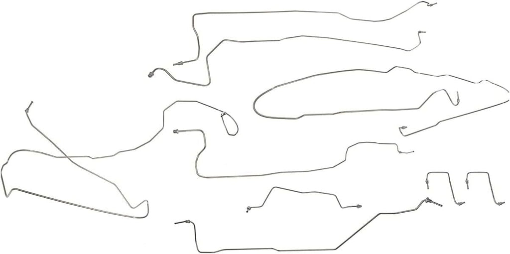 Brake Line Kit for Chevy for Silverado 1500 2004-2005,for GMC for Sierra 1500 2004-2005 & Classic 2007 Truck Stainless Steel