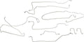 Brake Line Kit for Chevy for Silverado 1500 2004-2005,for GMC for Sierra 1500 2004-2005 & Classic 2007 Truck Stainless Steel