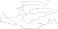 (1) Brake Line Stainless Brake Line Brake Line Kit fits Chevrolet Silverado 1500 2004-2006 fits Chevy Silverado 1500 2004-2006 fits GMC Sierra 1500 2004-2005