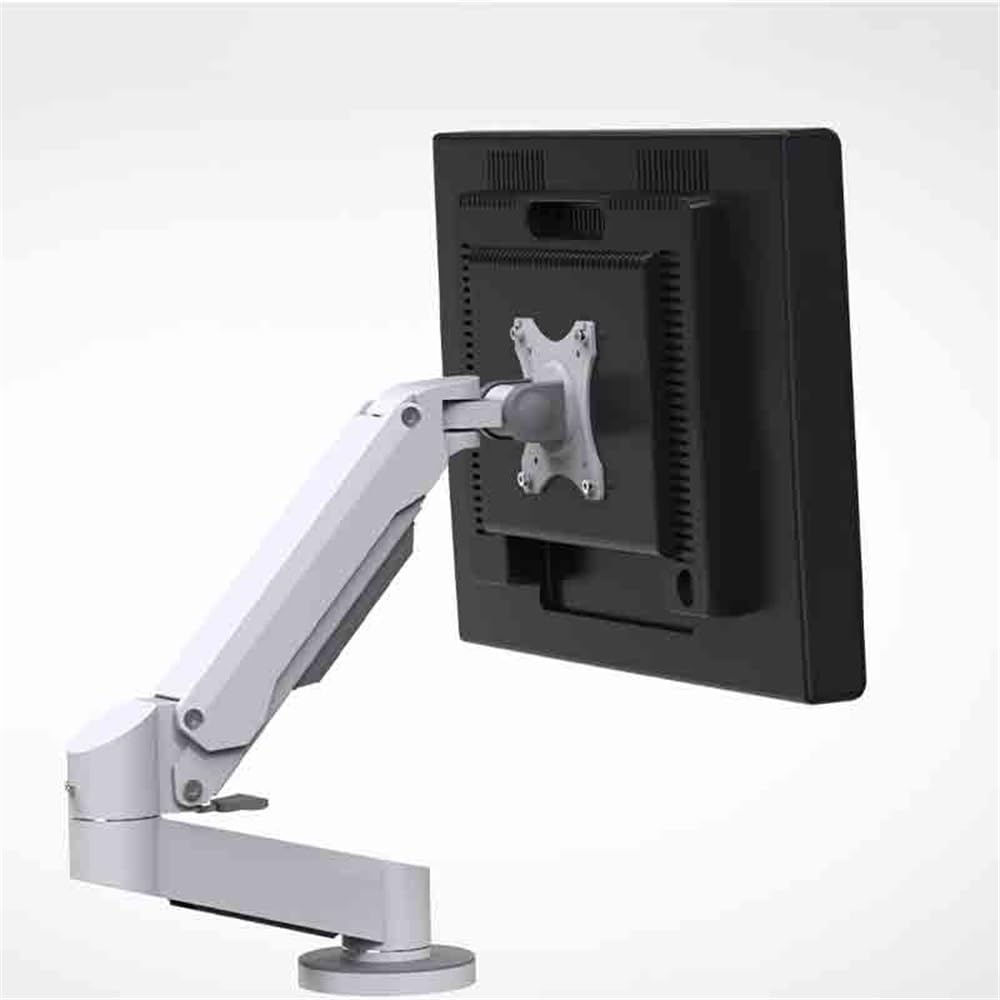 Monitor Arm White Dual Arm Table Style Monitor Stand with A Regular Tray That Can Rotate and Support Up to 25kg Adjustable Monitor Stands