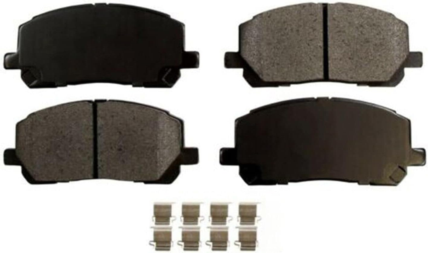 Detroit Axle - 8pc Front Brake Kit for 2001-2007 Toyota Highlander, Disc Brake Rotors Ceramic Brakes Pads and Calipers 2002 2003 2004 2005 2006 Replacement : 11.65' inch Rotor