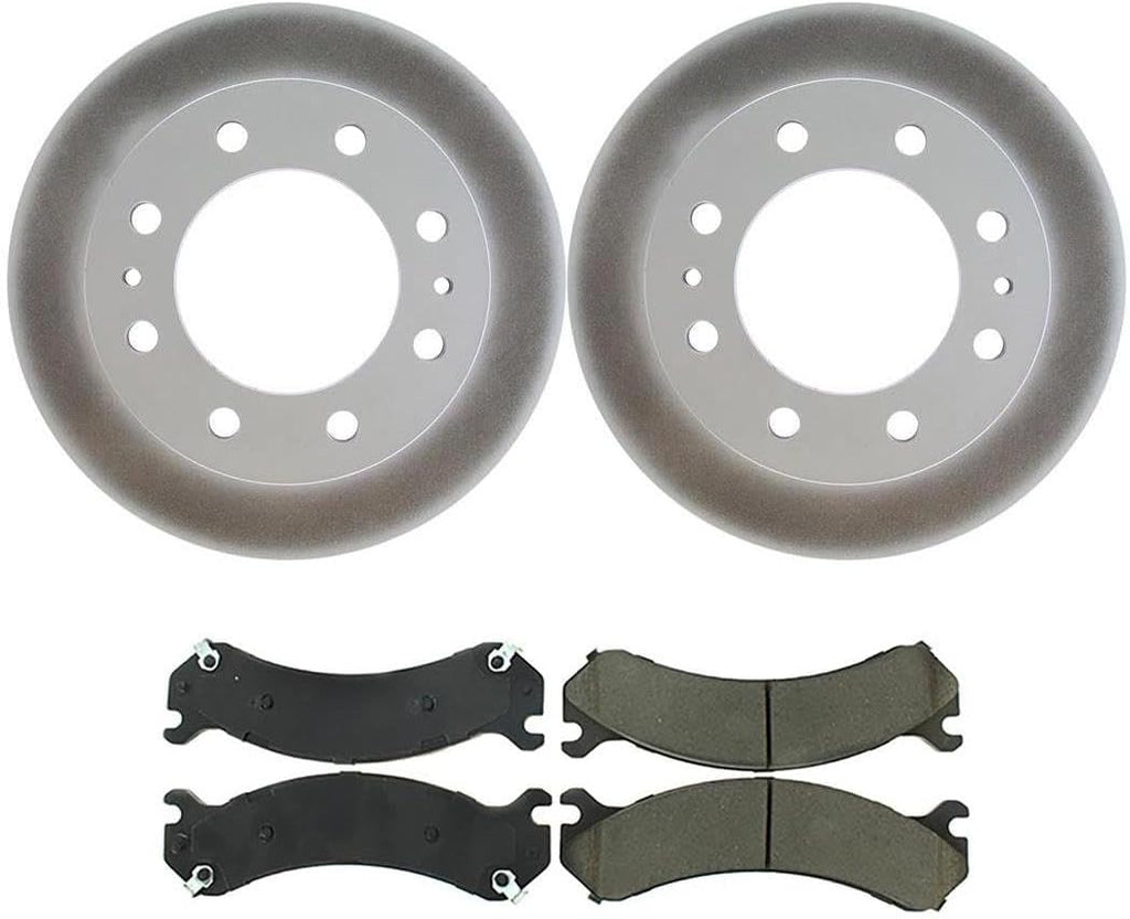 4X Front Brake Kit - Brake Pads and Rotors Kit Automotive Replacement Brake Kits for Chevrolet Silverado 2500 HD Classic 2007-2007 for Chevy Silverado 2500 HD Classic 2007-2007