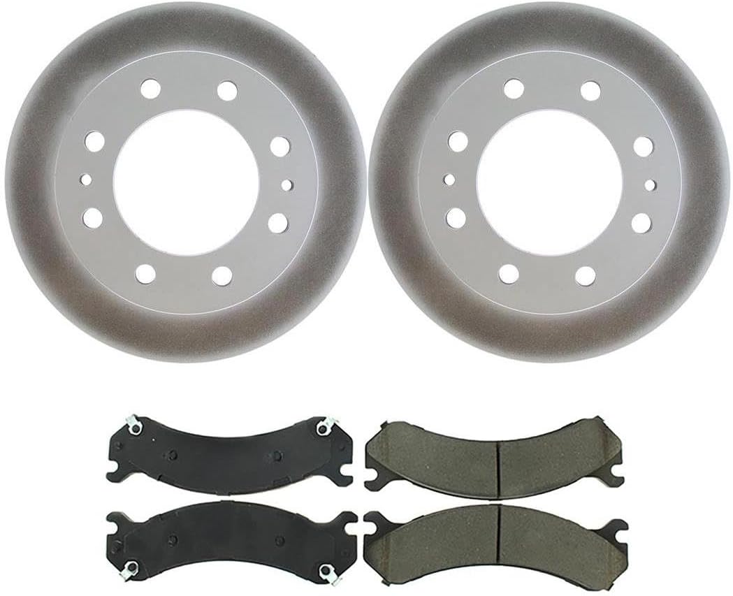 4X Front Brake Kit - Brake Pads and Rotors Kit Automotive Replacement Brake Kits for Chevrolet Silverado 2500 HD Classic 2007-2007 for Chevy Silverado 2500 HD Classic 2007-2007