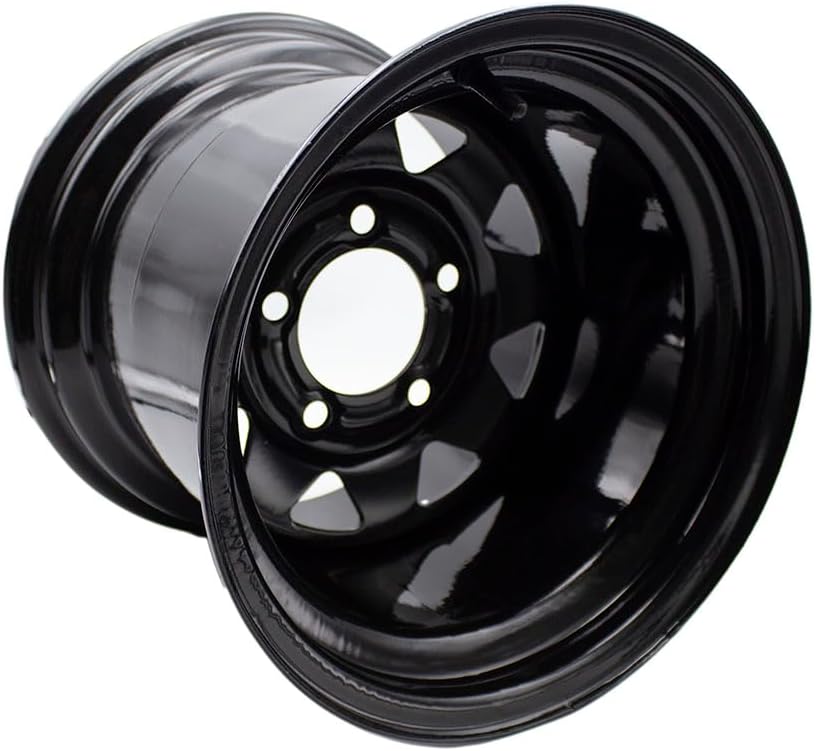 4 PACK 12x10.5 WHEEL RIMS 5/4.5 for Zero Turn Riding Garden Lawn Mower Golf Cart 12 x 10.5 Rim 5 Lugs Bolt Circle 4.5 inch,backspace 3.5 inch