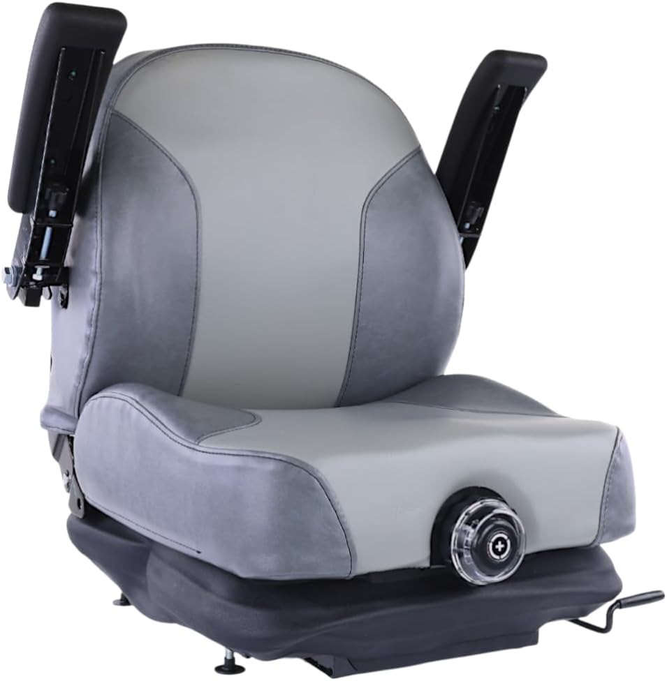 Universal Fit Highback Suspension Seat with Adustable Armrests for Tractors & Zero Turn Lawn Mowers Fits Exmark Lazer Z Diesel DS E S X Series 116-6187