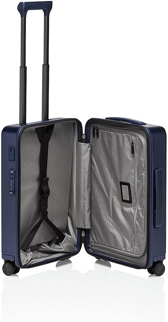 Bric's PORSCHE DESIGN 21' Spinner Carry-On Luggage - Roadster Travel Suitcase with Wheels for Men and Women - Dark Blue Matte