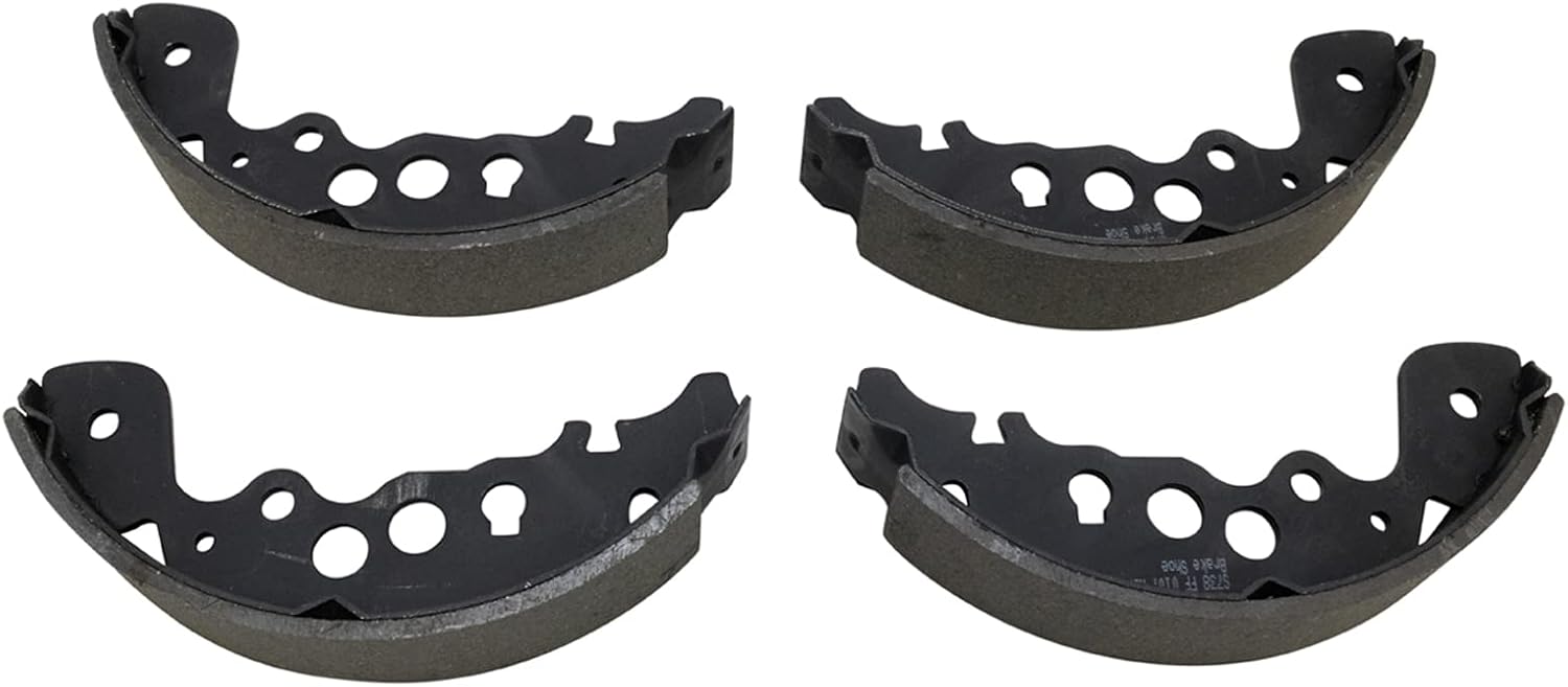 TRQ Rear Brake Shoe & Drum Kit Set Compatible with Chevy Tracker Suzuki Grand Vitara