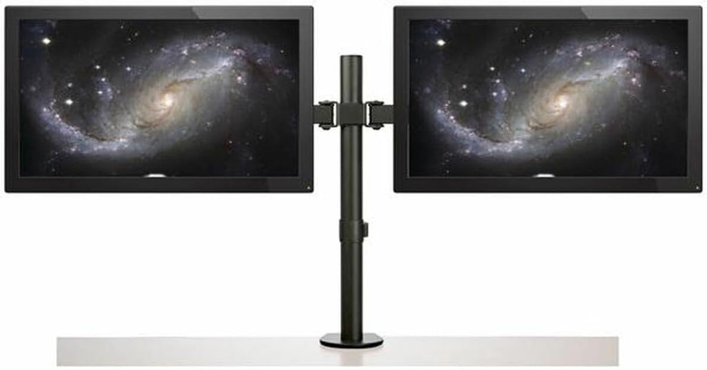 StarTech.com Desk Mount Dual Monitor Arm - Desk Clamp/Grommet VESA Monitor Mount for up to 32 inch Displays - Ergonomic Articulating Monitor Arm - Height Adjustable/Tilt/Swivel/Rotating (ARMDUAL2)