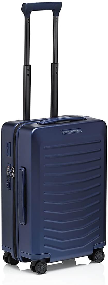 Bric's PORSCHE DESIGN 21' Spinner Carry-On Luggage - Roadster Travel Suitcase with Wheels for Men and Women - Dark Blue Matte