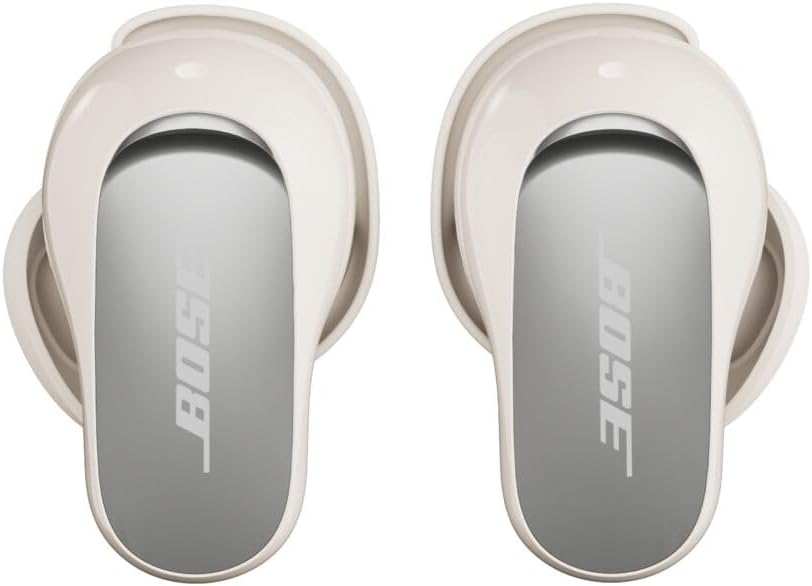 Bose QuietComfort Ultra Earbuds (2nd Gen) - Wireless Noise Cancelling Earbuds with Mic, Immersive Audio, USB-C Charging, Up to 6 Hours Battery, IPX4 Rating, White Smoke