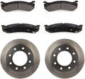 Rear Brakes and Rotors Kit for Chevrolet Avalanche 2500 2002-2006 for Chevy Avalanche 2500 2002-2006 for Chevrolet Silverado 1500 2004-2005 3PCS Rear Disc Brake Rotors Semi-metallic Brakes Pads