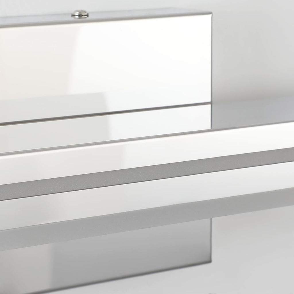 SineRise 40-Inch LED Modern Bathroom Vanity Light Bar, Chrome Modern Acrylic Bathroom Wall Lighting Fixtures Over Mirror (Cool White 6000K)