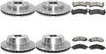 Brake Pads and Rotors Kit - Front and Rear Brakes and Rotors, Replacement Brake Kit fits Chevrolet Avalanche 1500 2002-2006 fits Chevy Avalanche 1500 2002-2006