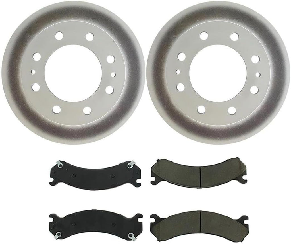 4Pcs Brakes Kit Front Disc Brake Rotors Brakes Pads for Chevy Silverado 1500 2004-2005 for Chevrolet Silverado 1500 HD 2001-2006 for Chevy Silverado 1500 HD 2001-2006