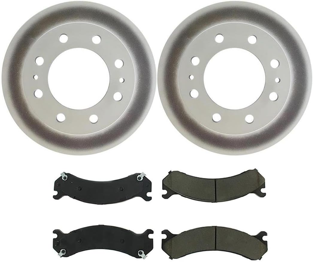 4Pcs Brakes Kit Front Disc Brake Rotors Brakes Pads for Chevy Silverado 1500 2004-2005 for Chevrolet Silverado 1500 HD 2001-2006 for Chevy Silverado 1500 HD 2001-2006