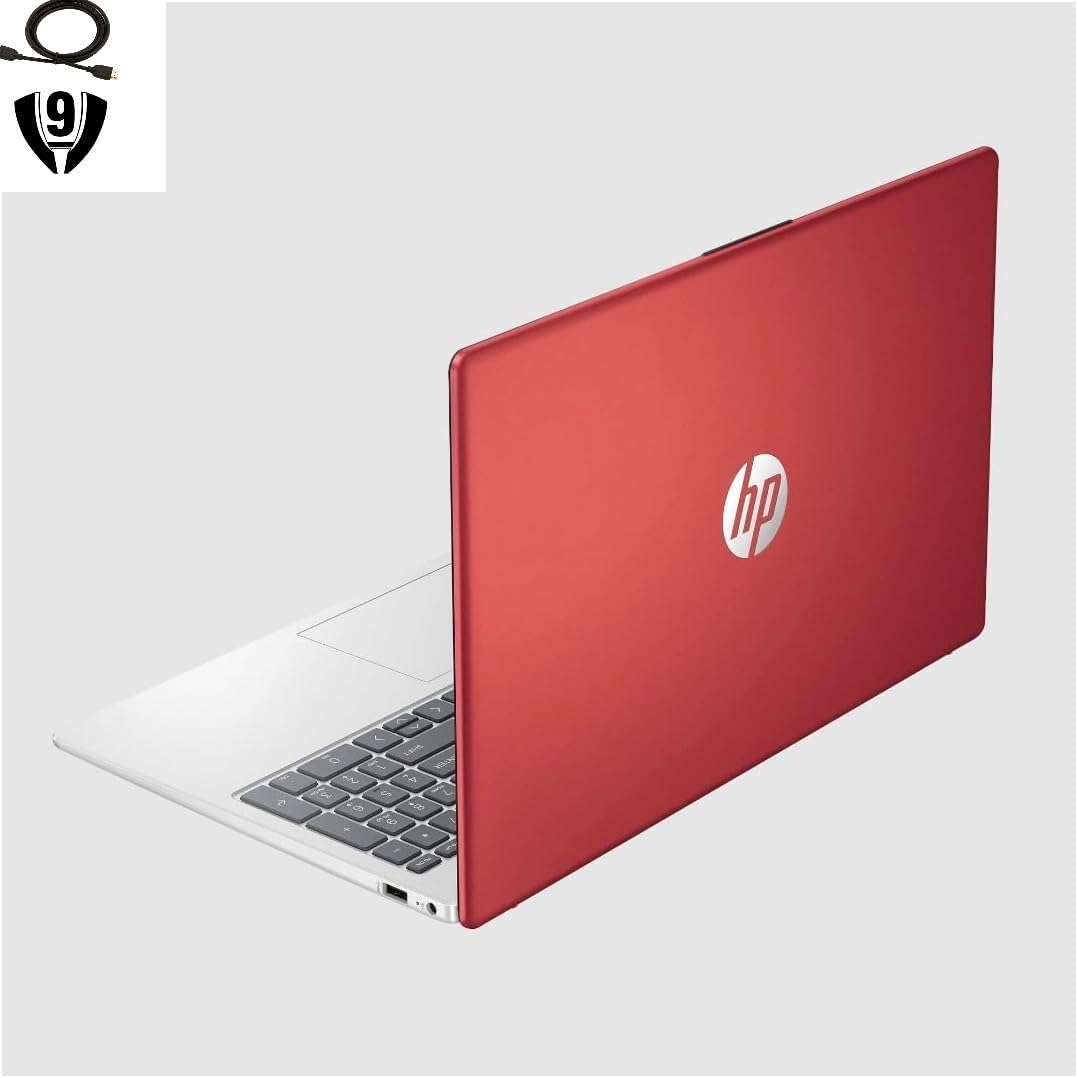 HP 15.6' HD Laptop, Intel Pentium N200 Quad-core Processor, 8GB RAM 128GB SSD, Wi-Fi 6, Bluetooth 5.3, HDMI, Webcam, 1 Year Microsoft Office 365, Windows 11 Home in S Mode, Scarlet Red