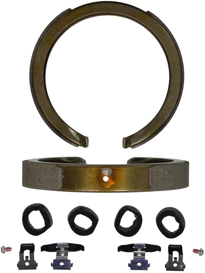 4Pcs Front Rear Brake Pad and Parking Brake Shoe Kit for Chevy Silverado 1500 Classic 2007-2007 for Chevrolet Silverado 1500 HD 2001-2006 for Chevy Silverado 1500 HD 2001-2006