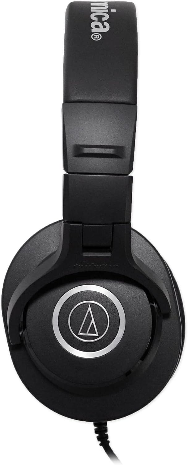 Audio-Technica ATH-M40x Closed-Back Dynamic Studio Monitor Headphones ATHM40x Bundle with Rockville RHPA4 4 Channel Professional Headphone Amplifier Stereo or Mono Amp