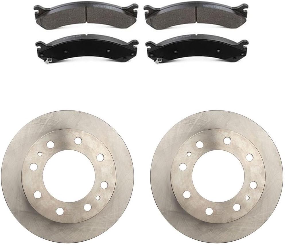 Brake Kit Front Brake Pads and Rotors Kit (325mm) for Chevy Silverado 2500 5.3L 1999 2000 2001 2002 2003 2004 for Silverado 2500 6.0L 1999 2000 2001 2002 2003 2004 Replacement Brakes and Rotors