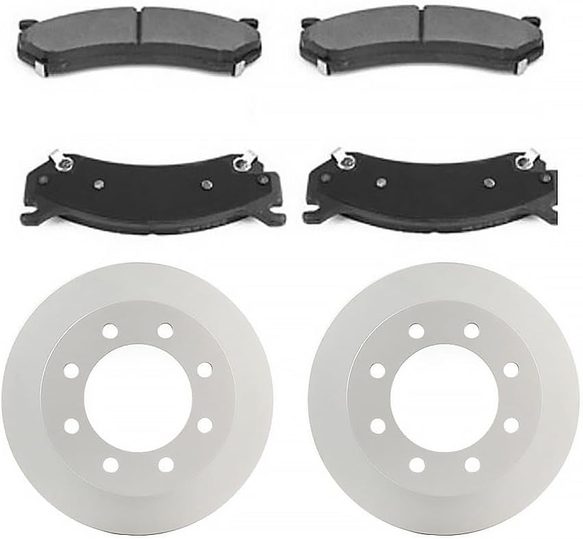 Rear Brakes and Rotors Kit for Chevy Silverado 3500 2004-2007 for Chevrolet Silverado 3500 Classic 2007-2007 for Chevy Silverado 3500 Classic 2007-2007 3PCS Rear Disc Brake Rotors Ceramic Brakes Pads