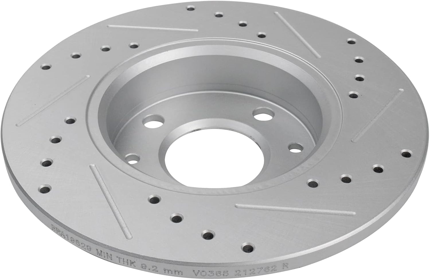 TRQ Performance Rear Brake Pad and Rotor Set Ceramic Solid G Coated Rotors Calipers Compatible with 2012-2017 2019 Fiat 500