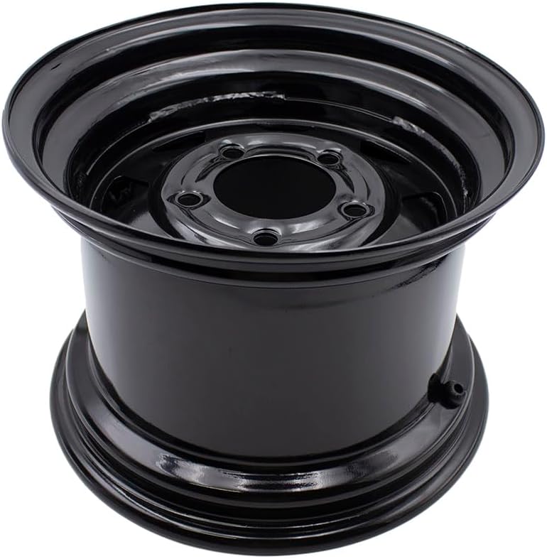 4 PACK 12x10.5 WHEEL RIMS 5/4.5 for Zero Turn Riding Garden Lawn Mower Golf Cart 12 x 10.5 Rim 5 Lugs Bolt Circle 4.5 inch,backspace 3.5 inch