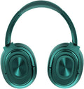 ANC Active Noise Cancelling Headphones Bluetooth 5.0 Wireless Over-Ear Foldable Headsets with Mic, Aptx Low Latency, Hi-Fi Stereo Deep Bass, for Sports/TV/Work,Green