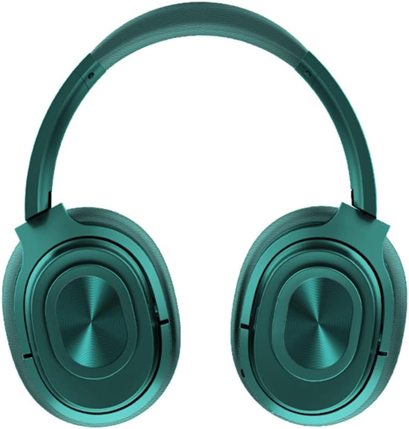 ANC Active Noise Cancelling Headphones Bluetooth 5.0 Wireless Over-Ear Foldable Headsets with Mic, Aptx Low Latency, Hi-Fi Stereo Deep Bass, for Sports/TV/Work,Green