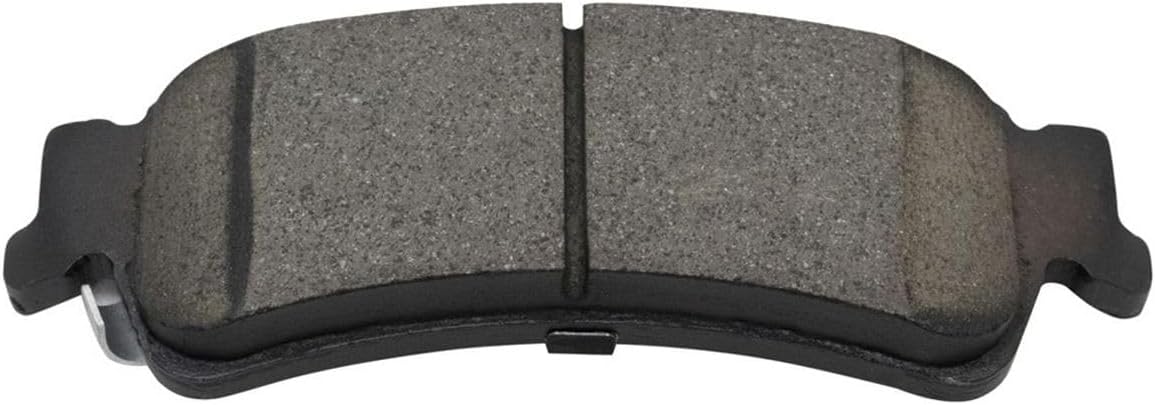 Disc Brake Rotor and Pad Set Kit Rear Side Ceramic Smooth Drilled Slotted Zinc Coated Calipers for Chevy for Silverado 1500 2003-2005,for GMC for Sierra 1500 2003-2006 & Classic 2007