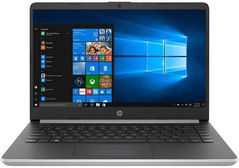 HP 2020 Pavilion 14' FHD Laptop Computer, Intel Pentium N5000 Processor, 4GB DDR4 RAM, 64GB eMMC SSD, HD Webcam, HD Audio, HDMI, Intel UHD Graphics, Windows 10 S, Silver