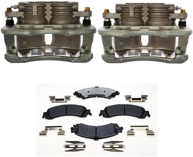 (4) Rear Brake Caliper with Brake Pads Kit Replacement for Chevrolet Avalanche 1500 2002-2006 for Chevy Avalanche 1500 2002-2006 for Chevrolet Silverado 1500 2003-2006