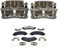 (4) Rear Brake Caliper with Brake Pads Kit Replacement for Chevrolet Avalanche 1500 2002-2006 for Chevy Avalanche 1500 2002-2006 for Chevrolet Silverado 1500 2003-2006