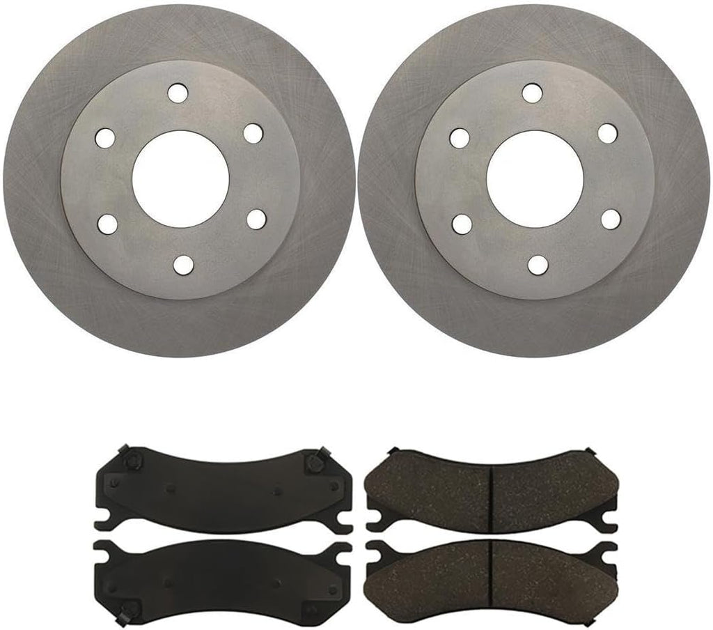 Brake Pads and Rotors Kit - Front Brakes and Rotors, Replacement Brake Kit fits Chevrolet Express 2500 2003-2006 fits Chevy Express 2500 2003-2006 fits Chevrolet Silverado 1500 1999-2007