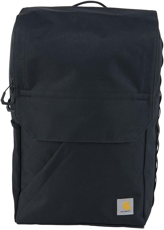 Carhartt 21L Top-Load Backpack, Durable Water Resistant Coated Canvas Base W/ 17' Laptop Sleeve, Black